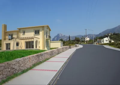 Luxurious villa with mountain view